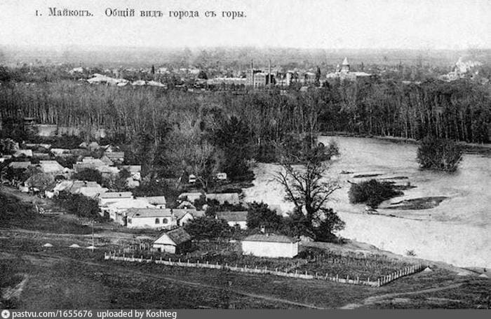 Maykop: general view of the town from the hill
