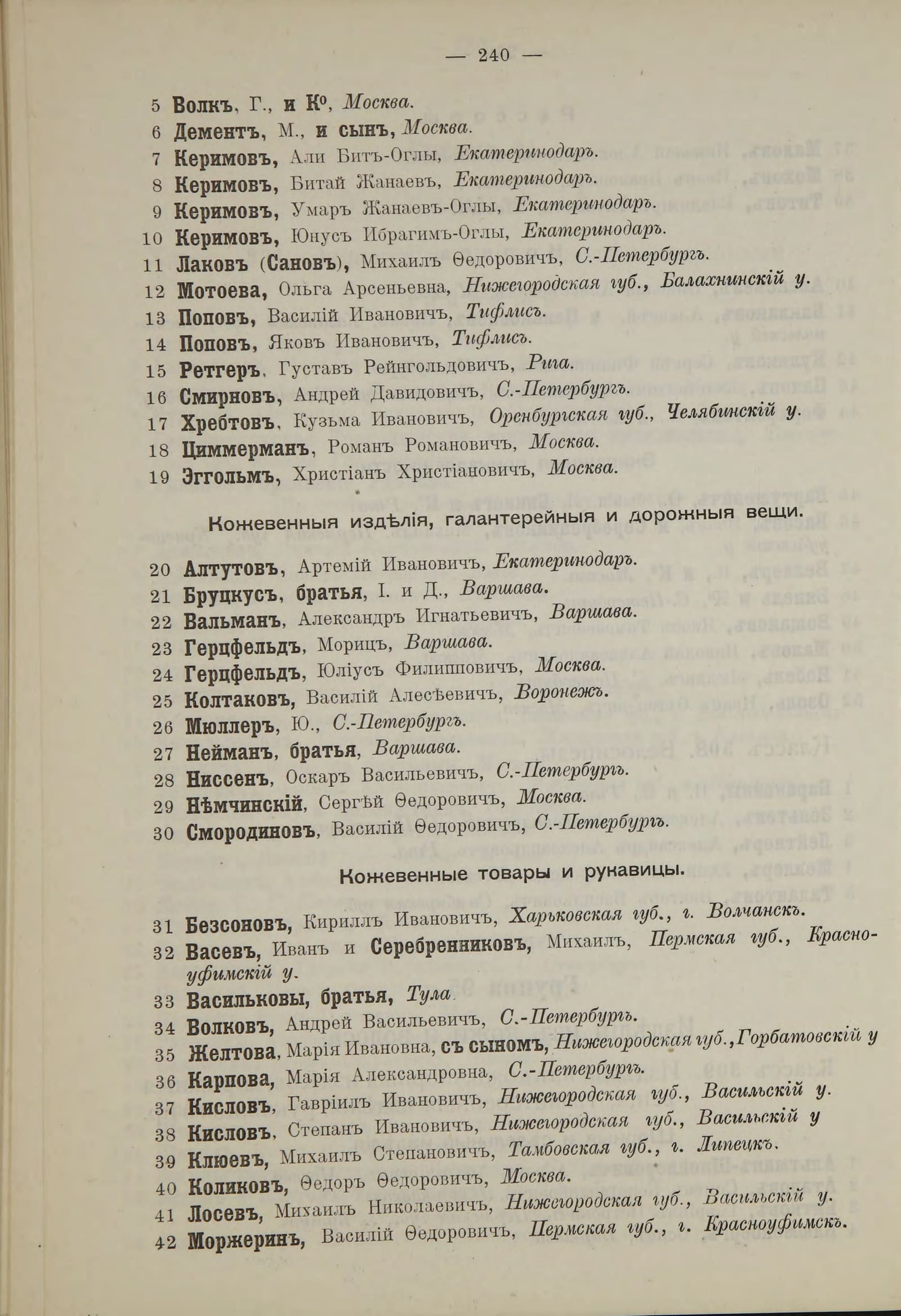 General Index 1896, p. 240: Class 309 continued