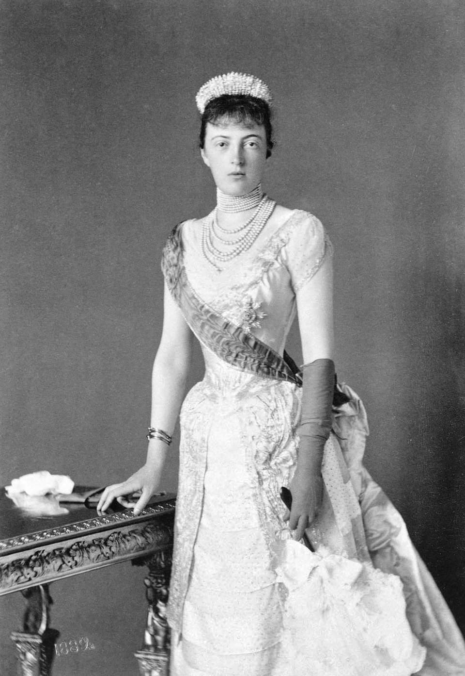 Grand Duchess Anastasia Mikhailovna, honorary chief of the 1st Khoper Regiment, 1889