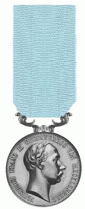 Silver medal of Friedrich Franz III of Mecklenburg-Schwerin (drawing)