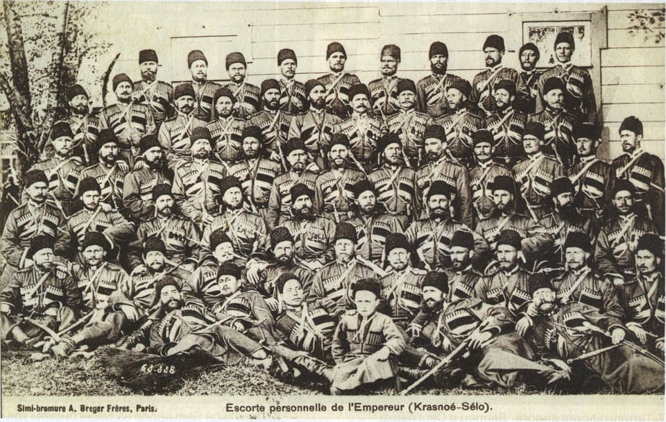 Convoy lower ranks at Krasnoye Selo camp, 1895–1900s