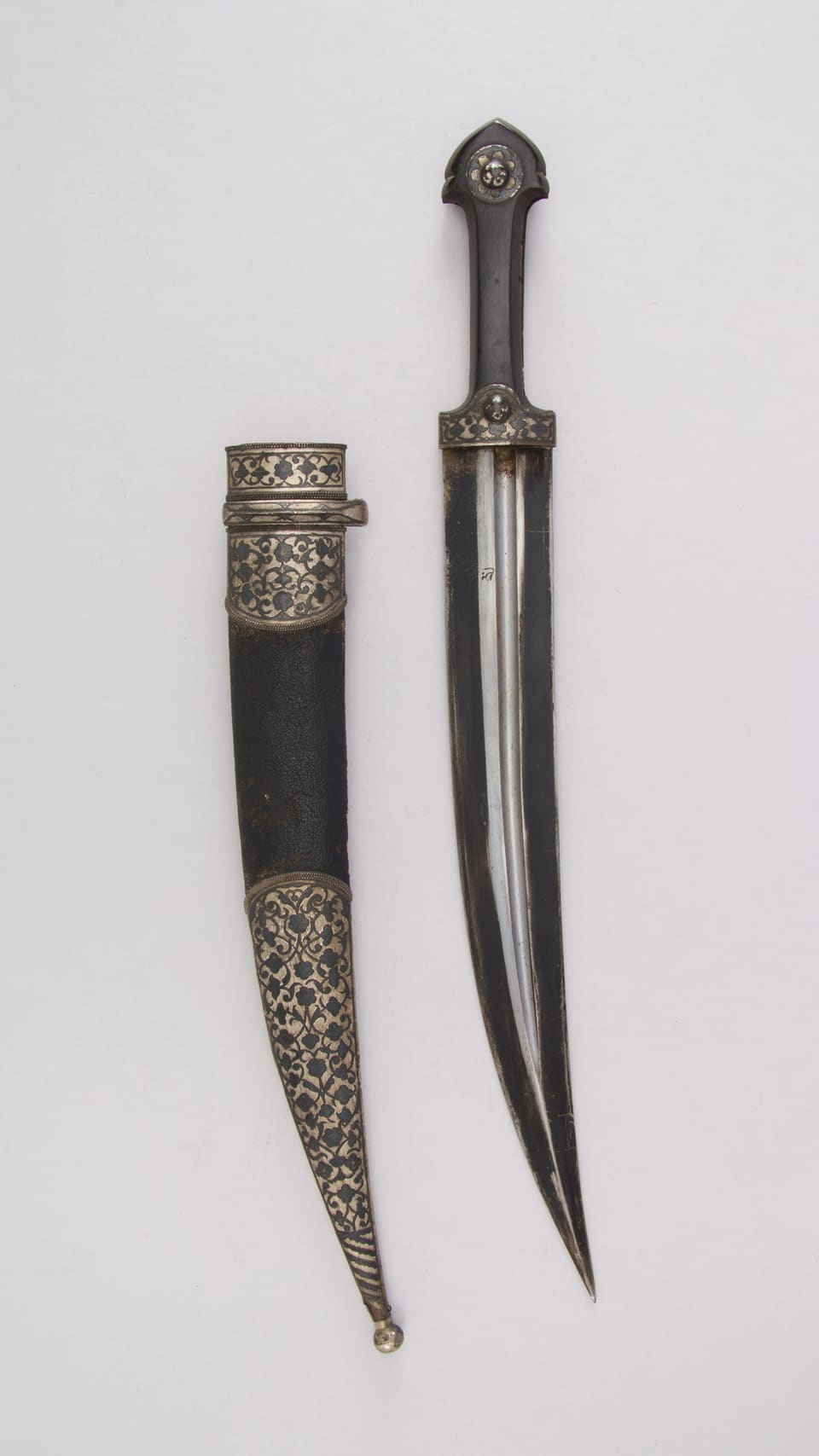 Kinjal: Tbilisi mounts, Dagestani blade, c. 1845–65 — for illustration