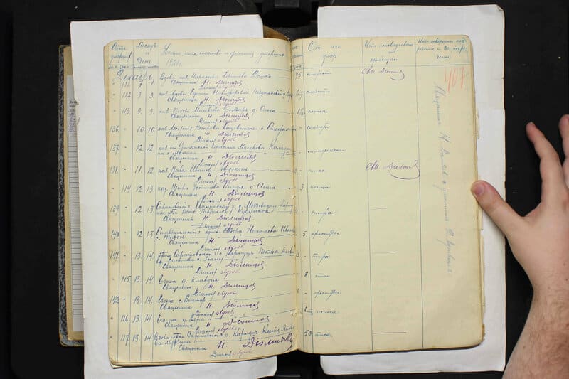 Метрическая книга 1918–1922 гг.: казак ст. Сунженской Герасим Макарович Калаушин