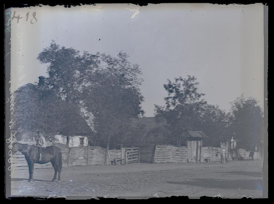 Улица станицы Вознесенской, около 1908 (фото К. Хотека)